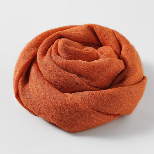 Cotton and linen sunscreen silk scarf small scarf beach long silk scarf
